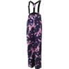 Crivit Pantaloni da sci per bambini e ragazzi, ragazze, materiale esterno idrorepellente (146/152, Painted blu-rosa)