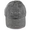 Peroni Cappello, Berretto con Visiera in Cotone Pettinato, Cappellino Unisex Regolabile, Taglia Unica