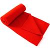 Lallier Sciarpa a coste classica in misto lana e cashmere Sciarpa invernale ultra morbida per donne e uomini con confezione regalo (Rosso)