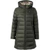Blauer Giubbino lungo Impermeabile, Piumino lungo da donna modello AGNES 25WBLDK03102 (IT, Testo, XS, Regular, Regular, 678EI VERDE TIGLIO interno beige)