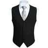 HISDERN Gilet Da Abito Da Uomo Formale Matrimonio Tinta Unita Classico Elegante Senza Maniche Casual Cerimonia Cotone Panciotto XS-4XL
