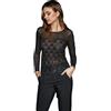 JADEA Maglie Donna in Cotone Elasticizzato Modelli Moda - Ultimi arrivi - Eleganti e Confortevoli (IT, Testo, S, Regular, Regular, 4695)
