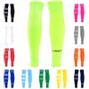 LION SPORTSWEAR Performance Football Sock Sleeves - Premium Lion Breathe Technology - Rete traspirante per ridurre la pressione sui muscoli del polpaccio, Giallo fluo, S