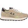 SUN68 Sneaker Running Ally Bright Nylon in Suede/Tessuto Gold Donna D24SU04 Z43203 38