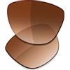 Saucer Frogskin - Lenti di ricambio per occhiali da sole Oakley Frogskin OO9013 Low Bridge Fit OO9245 ad alta difesa, colore marrone sfumato polarizzato