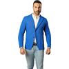 CLASSE77 Blazer in Cotone, Giacca Jacket da Uomo Slim Fit - Punto Cucitura Chicco di Riso - Artigianale, Made in Italy - Casual, Classica Sportiva