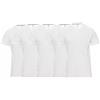 Saggio Payper 5 Tshirt Girocollo da S a 5XL 100% Cotone 155gr Traspirante Regular Fit Big Size BIANCO5PZ XL