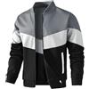 HYPESTFIT Giacca Bomber Leggera da Uomo Cappotto Varsity a blocchi di colore Giacca Casual