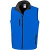 SADISRLS Gilet da lavoro in softshell micropile antivento impermeabile, senza maniche, calda con cerniera, multi tasche, per viaggio, tempo libero, Tg. S-3XL (IT, Testo, 3XL, Regular, Regular, Azzurro Royal)