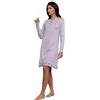 SAGGIO Karel Camicia da Notte Puro Caldo Cotone Donna Profumatore Omaggio 3054LILLA L