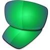 Saucer Lenti di ricambio premium e naselli per occhiali da sole Oakley Turbine XS OJ9003, Alta Difesa - Verde Giada Polarizzato, Taglia unica