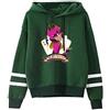 LKY STAR Hazbin Hotel Hoodie Cosplay Sweatshirt con Maniche Lunghe Casual Felpa con Cappuccio per Uomo Donna XXS-4XL