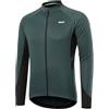 ARSUXEO Maglia da Ciclismo da Uomo Manica Lunga Top da Ciclismo con Cerniera Completa e 3 Tasche Profonde Camicia da Bici 6030 Verde Granata XL