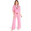 Hello Kitty Set Pigiama Donna, Confortevole Abbigliamento da Casa - Regalo Donna (Rosa, XL)