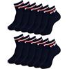 Fila CALZINI SNEAKERS OFFERTA 6 E 12 PEZZI, CALZA UNISEX, CALZE SPORTIVE CICLISTA ART. 9398