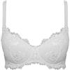 LORMAR 1 Pezzo Reggiseno Donna Favoloso Balconcino in Pizzo con Ferretto - Coppa C, Bianco 3
