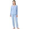 Noidinotte; more than pyjamas Noidinotte - Pigiama Donna Estivo in Cotone Articolo Flower. - XXL Azzurro