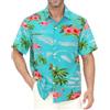 Gavliuu Camicia Hawaiana da Uomo - Camicia Hawaiana da Uomo con Bottoni, Camicie Floreali Stampate Casual a Maniche Corte