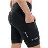 X-TIGER Pantaloncini Ciclismo Uomo Imbottito MTB Ciclismo Corti Bicicletta | Traspiranti Pantaloni Bici 3 Tasche Antiscivolo Sulle Gambe Cintura Elastica Logo Riflettente