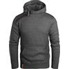 Grin&Bear Felpa con Cappucio Uomo Hoodie con Cerniera ad Angolo, Antracite, XL, GEC435