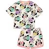 Disney Minnie Mouse Set Pigiama per Ragazze | T-Shirt e Pantaloncini Minnie Mouse per Bambini | Design giocoso di Minnie Mouse all-Over | Merce Ufficiale Accogliente Regalo da Salotto