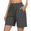 Uniexcosm Pantaloncini Donna Estivi con Coulisse Casual Larghi Corti Sciolto con Tasche