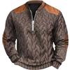 Sunnyuk Maglioncino Uomo, Maglione Lana Uomo Pullover Termica Intima Maglia Elegante Manica Lunga Maglione Taglie Forti Invernale Maglioni Caldo Cotone Maglioncino