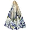 GFM® - mix di seta - Sciarpa estiva basata sulla pittura - (VSLK) - Vslk-hokusai-la grande onda