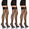 sesto senso 3 Paia Calze Autoreggenti Pizzo con Silicone 20 DEN Donna Sexy Lingerie