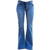 ZH8FCHAN Jeans da Donna Bootcut Larghi Pantaloni Elasticizzati Jeans Denim Leggings Stretch Moda Casual Estate Vita Alta con 19 Tasche E Zampe di Elefante Jeans Zampa Elefante Donna Anni 70