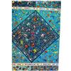 CANNCA Foulard Foulard grande in seta, scialle quadrato con design stampato ed elegante, tessuto di qualità Complemento originale presentato per regalo, Taglia unica (AZUL-F35)