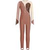 inhzoy Body da Pattinaggio Artistico Bambina Tuta Intera da Ginnastica Ritmica Manica Lunga Body Danza Classica Moderna con Strass Jumpsuit Sportiva da Allenamento