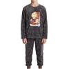Dragon Ball Z Pigiama per Ragazzi, Set 2 Pezzi Maglietta e Pantaloni Lunghi Disegno Goku Pigiama in Morbido Pile, Regalo per Adolescenti, Taglie 8 a 14 Anni