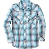 Dubinik® Camicia Uomo Quadri Bottoni Vintage Casual Camicia con Bottoni Automatici Western Camicia Cowboy Uomo Regular Fit