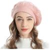 ZLYC Berretto da Donna in Cashmere Reversibile Francese