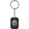 amorili Portachiavi San Padre Pio in Acciaio Inox Nero con Preghiera Incisa - Simbolo di Fede e Protezione | Regalo Religioso Uomo Donna | Accessorio Spirituale Elegante e Resistente prt0010