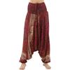 PANASIAM Pantaloni Aladino Unisex - Harem & Tuta 2 in 1 - Indostyle | 100% viscosa, cavallo basso per massima libertà di movimento, pantaloni yoga, taglie L & XL per altezze fino a 2 m