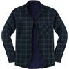 Modaworld Camicia da Uomo in Stile Casual Plaid Flanella A Quadri Camicia Imbottita da Lavoro di Cotone Cappotto Invernale