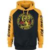Cobra Kai Strike First Uomo Felpa con Cappuccio Nero/Giallo Regular