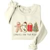 Generic Felpa con scritta Cookies For Two, divertente annuncio di gravidanza, biscotti di Natale, camicia unisex, Khika, S