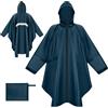 BTNEEU Poncho Antipioggia Impermeabile Donna Giacca Antipioggia Uomo con Cappuccio e Maniche e Tasca Riutilizzabile Mantella da Pioggia Lungo per Trekking Campeggio Pesca