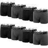 L&K Boxer Uomo Set in Diversi Colori, Premium Stretch 11117G, Pacco da 8 M