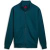 Kappa - Felpa con Zip, Uomo, Verde, Cotone, Lifestyle. Aragon Brushed, Taglia: L