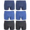 Enrico Coveri 6 Pezzi Boxer Uomo Mutanda Intimo Elasticizzato Varie Fantasie (IT, Testo, XL, Regular, Regular, EB1262)