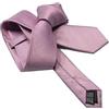 Avantgarde - Cravatta slim tinta unita lilla rosa di seta da cerimonia elegante e raffinata moda italia per uomo