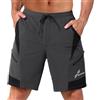 Sportneer Pantaloncini da MTB, Pantaloncini da Ciclismo da Uomo Imbottiti in 3D Pantaloni Traspiranti per Biciclette MTB Pantaloncini da Ciclismo per Esterno