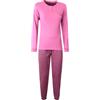Liabel Pigiama da Donna Invernale 100% Cotone Interlock, Art. J524 Peonia XL