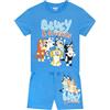 Bluey Vestito Bingo Abbigliamento per Ragazzi | Completo Bambino Estivo | Cotone Pantaloni Corti Ragazzo