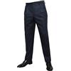 shop casillo Pantalone Uomo Classico Due Pence vigogna 46 48 50 52 54 56 58 60 (Blu, 54)
