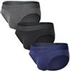 Separatec Slip da Uomo bambù Doppia Tasca Retroshorts Aderenti Tasca Separata Mutande Intimo Comodo Traspirante Biancheria Intima 3 Pezzi XXL